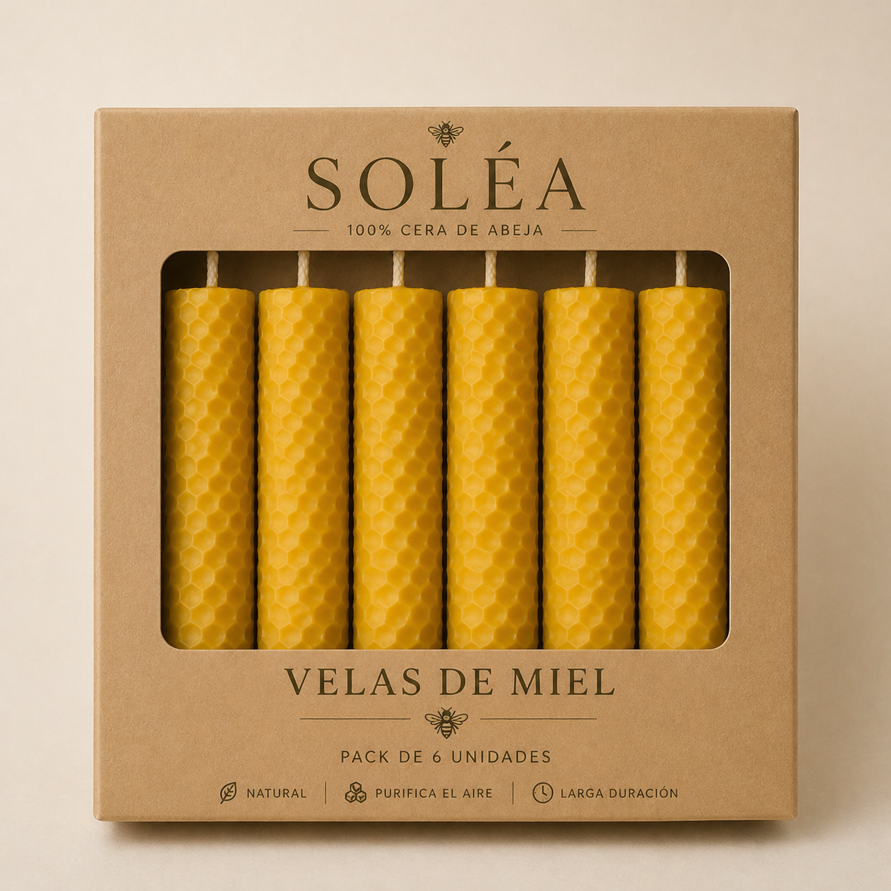 Pack velas de miel